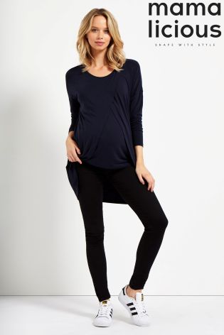 Mamalicious Maternity Wrap Tunic Top